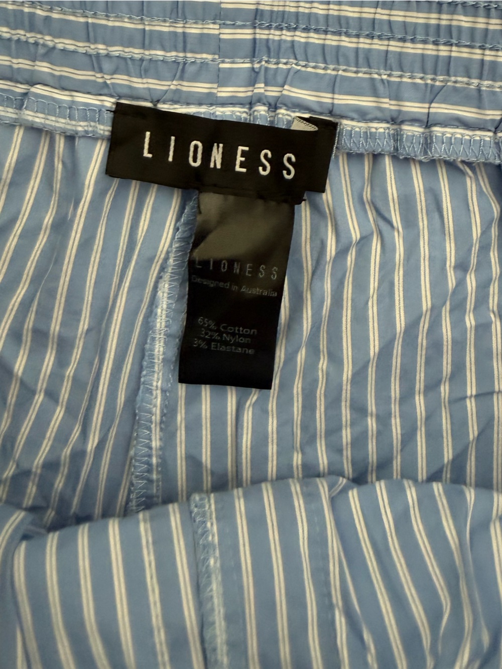 Lioness Cobain Shorts Blue Stripe Size Women’s L Revolve - Picture 4 of 6